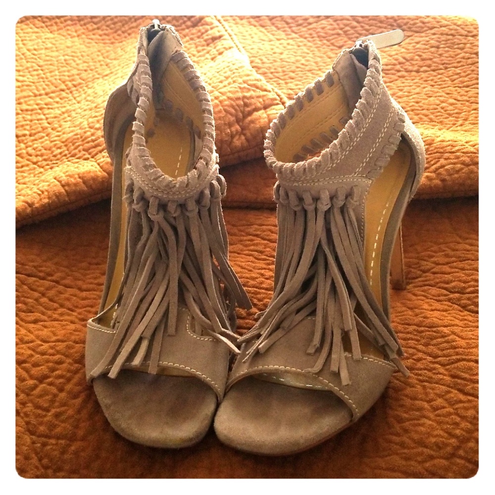 Chinese laundry fringe heels